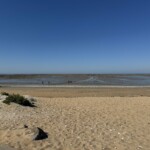 Départ vers la pointe, la mer vient de se retirer